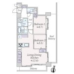 2LDK　ライオンズマンション小石川第5