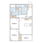 2LDK　シャトー文京