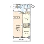 2LDK　マンション小石川