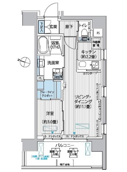 レーヴマニフィック本郷間取り図