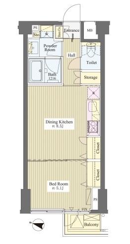 神楽坂南町ハウス間取り図
