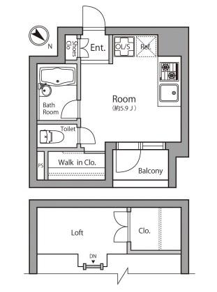 プライマル小石川間取り図