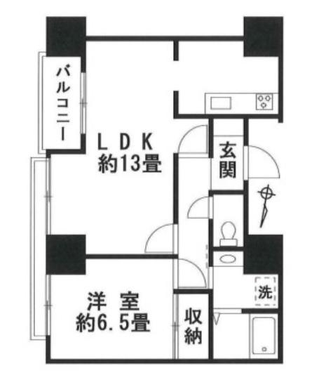 マンション小石川台間取り図