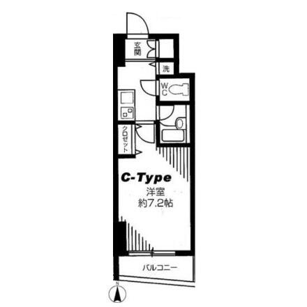 ユニオネスト御茶ノ水 302号室 間取り図