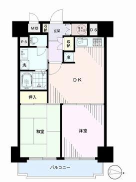 赤門ロイヤルハイツ間取り図