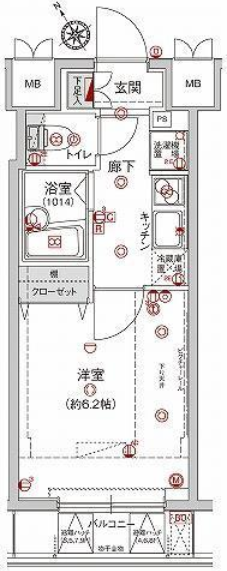 ハーモニーレジデンス駒込間取り図