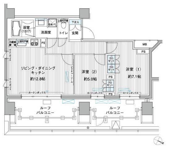ヒューリックレジデンス茗荷谷間取り図
