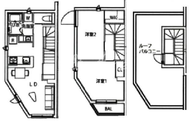 K&W千駄木間取り図