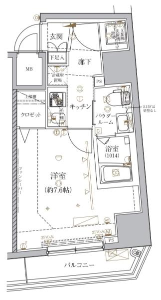 クレイシア文京春日間取り図