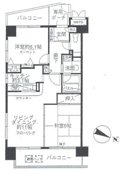 ライオンズマンション東大赤門前間取り図