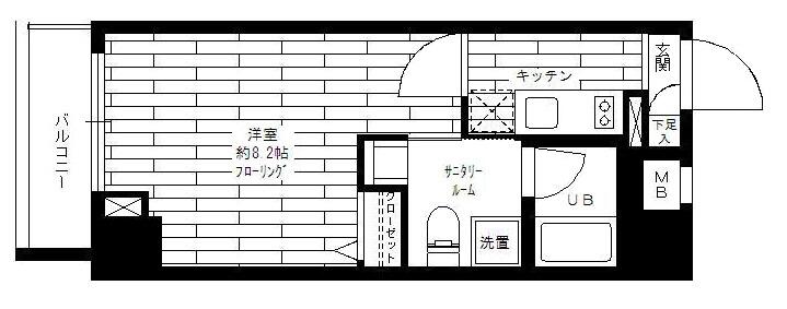 ステージファースト東大前 601号室 間取り図