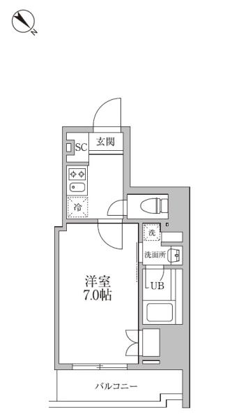 レジディア文京本郷III間取り図