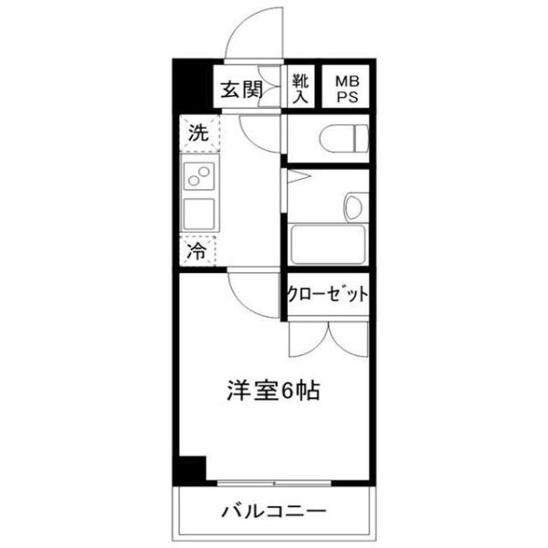 サンテミリオン江戸川橋 404号室 間取り図