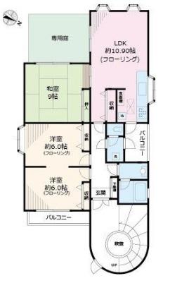 ウィングハウス千駄木間取り図