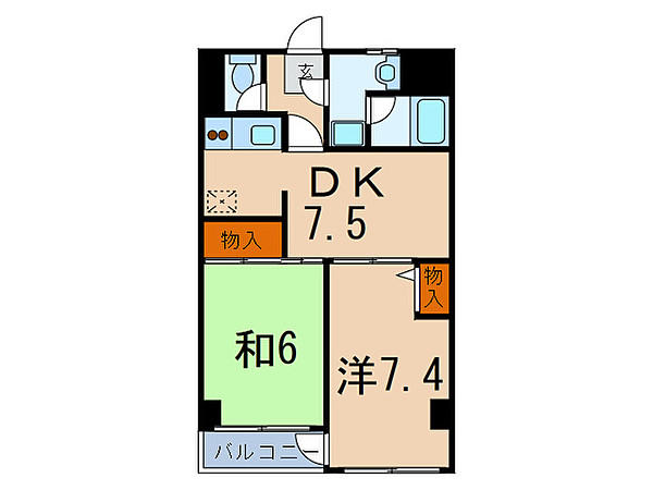 白山エクセルハイム間取り図