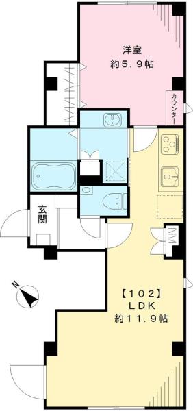 ラシーネ・テラス文京千駄木間取り図