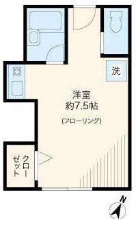 蓬莱荘間取り図