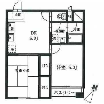 グローリア後楽園間取り図