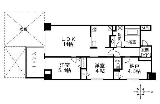 オープンレジデンシア本郷間取り図