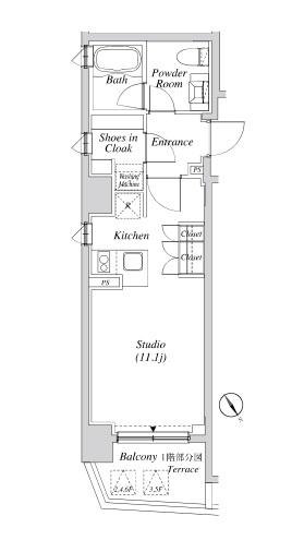 カーサスプレンディッド小石川間取り図