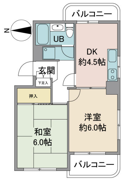 メゾン・アキⅡ間取り図