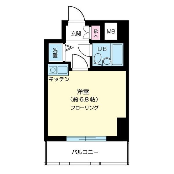 ハイシティ本郷菊坂 407号室 間取り図