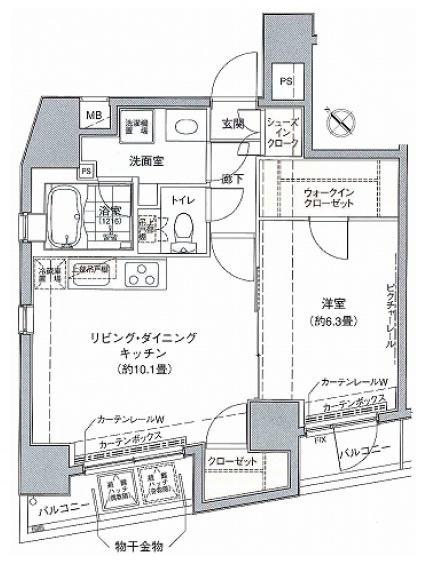 ドルチェ文京千駄木間取り図