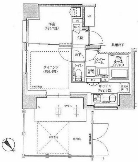 シティハウス文京茗荷谷間取り図