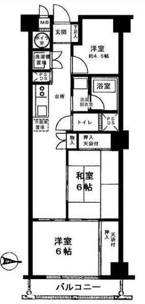 後楽園ビューハイツ間取り図