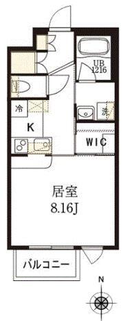 ガーデン小石川 103号室 間取り図