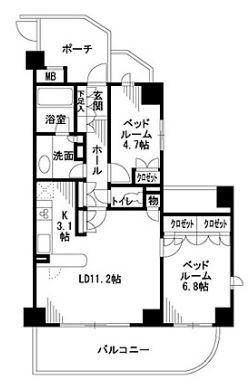 クオリア後楽園間取り図