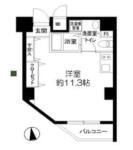 プライマル文京小石川（旧リエス小石川） 1101 間取り図