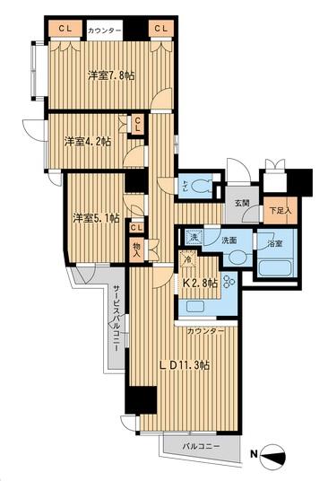 KDXレジデンス千駄木間取り図