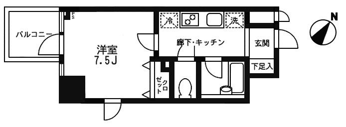 プライムアーバン飯田橋間取り図