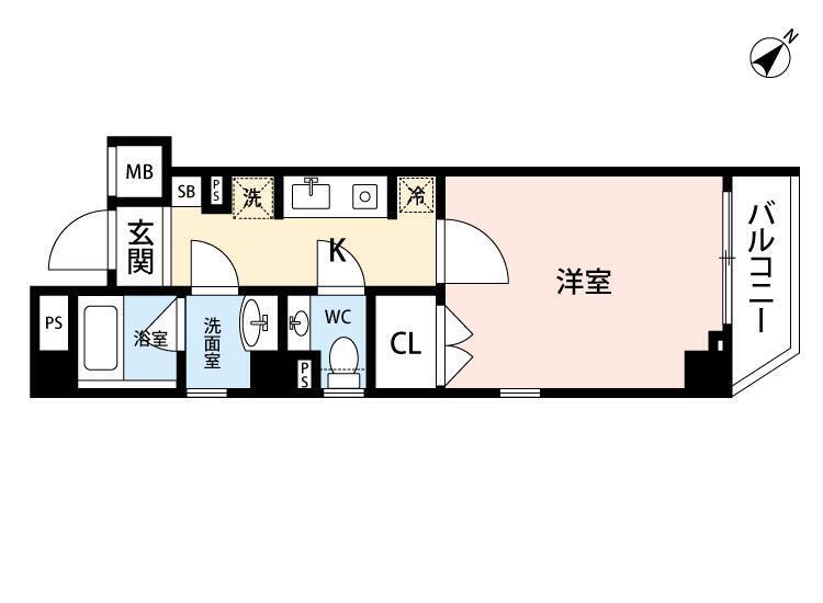 レジェンドコート白山 302号室 間取り図