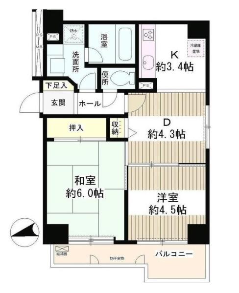 タウン・ハイム本駒込間取り図