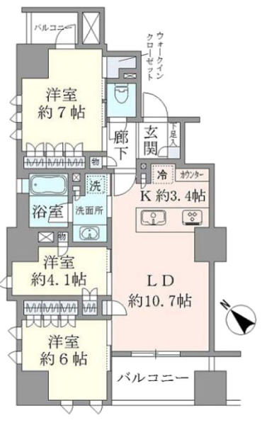 ブリリア東大前　～Brillia東大前～間取り図