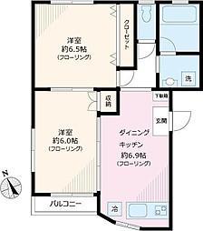 ラ・ベルドンヌ 302号室 間取り図