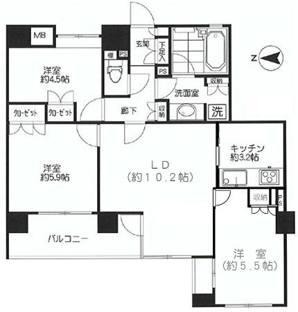 アーバンビュー本郷間取り図
