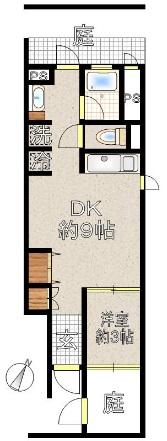 白山フラット間取り図