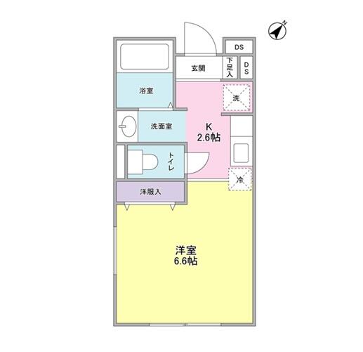 カーサ・フォンタナ 301号室 間取り図