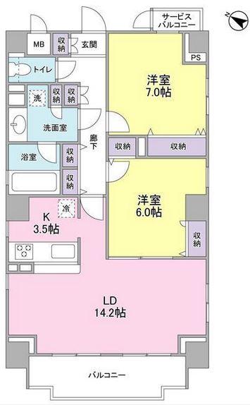 ヴェルデュール本郷　壱番館 301号室 間取り図
