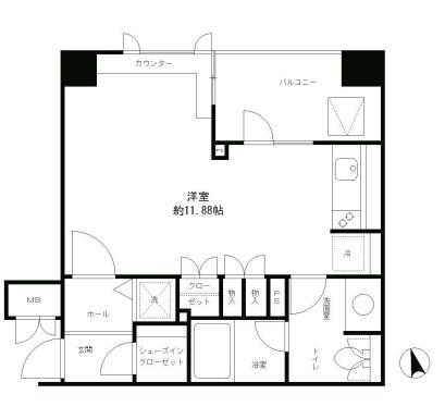 レジディア文京湯島間取り図