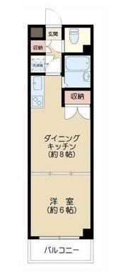 ドミール小石川 504号室 間取り図