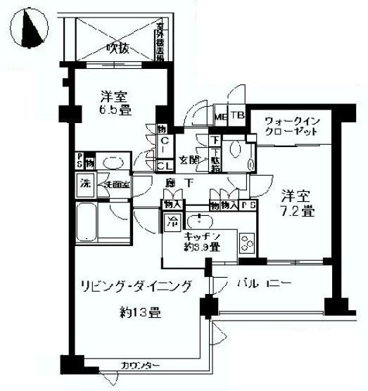 レックスハイツ文京春日間取り図