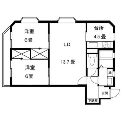 ブラウニーマンション 305号室 間取り図