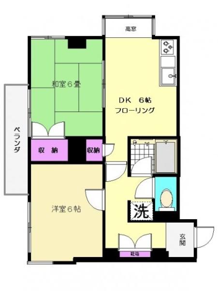 コスモハイム小石川間取り図