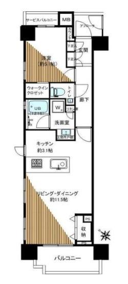 イニシア文京根津間取り図