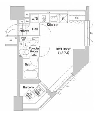 プライムアーバン本駒込間取り図