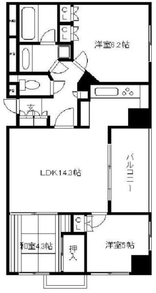 サンクタス小石川プレサイス間取り図